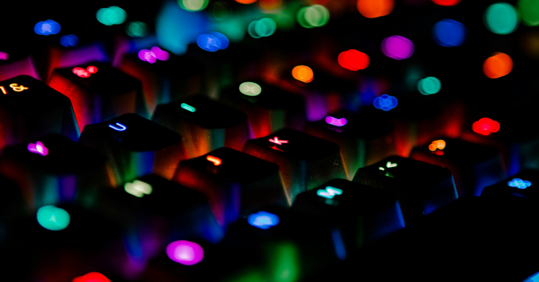 Colorful Keyboard Photo Source // Unsplash: Lucas Santos
